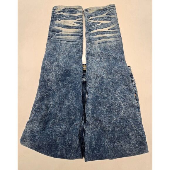 Denim & Rivet Premium Distressed Blue Denim Jeans Size 16 With Stylish Ripped De - Picture 4 of 8